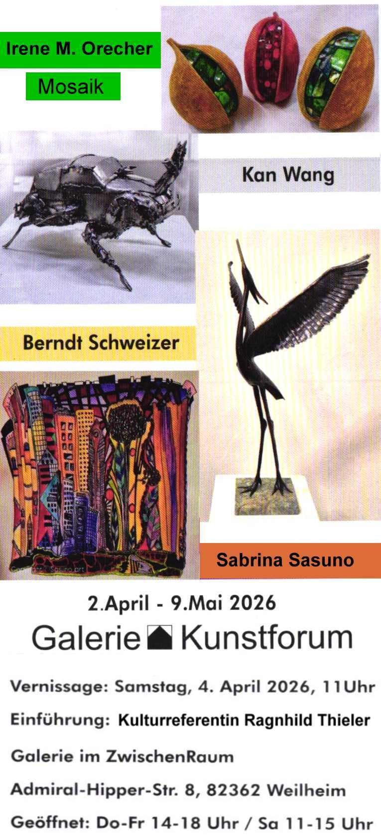 vom Handwerk zur Kunst Galerie im Zwischenraum